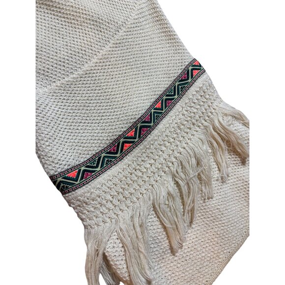 H&M Women’s Ivory S Cardigan Boho Chic Festival Boho Chic Cottage core Fringe - Picture 12 of 16